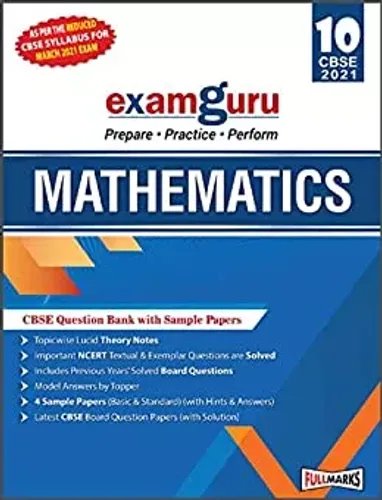 Examguru All In One Cbse Question Bank and Sample Papers for Class 10 Mathematics