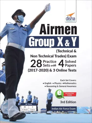 Airmen Group X & Y (Technical & Non-Technical Trades) Exam 28 Practice Sets with 4 Solved Papers (2017 - 2020) & 3 Online Tests 3rd Edition