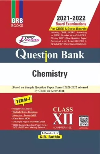 GRB Rachna Question Bank Chemistry Class 12 Term-I Chapter-Wise Objective Type and MCQs