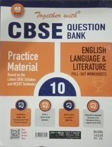 Together With CBSE Question Bank English Language & Literature (Pull-Out-Worksheets) Practice Material for Class 10