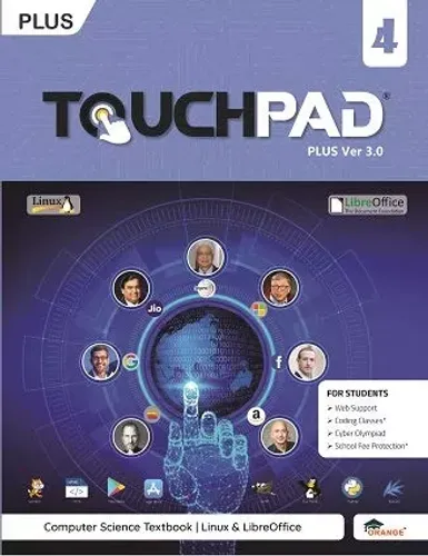 Touchpad Computer Book Plus Ver 3.0 (Libra Office & Linux) for Class 4