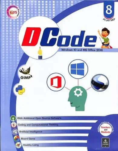 D Code (windows 10 And Ms Office 2016) For Class 8