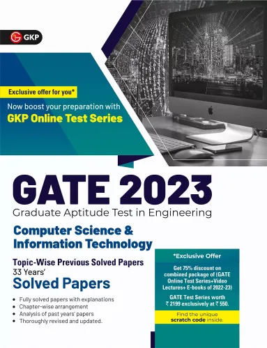 GATE 2023 : Computer Science and Information Technology - 33 Years' Topic wise Previous Solved Papers 