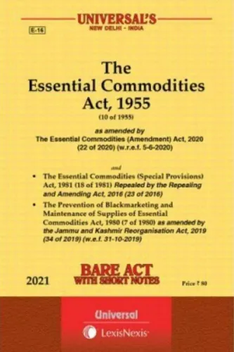 ESSENTIAL COMMODITIES ACT 1955