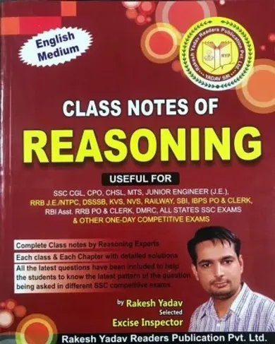 Class Notes Of Reasoning (English Medium)