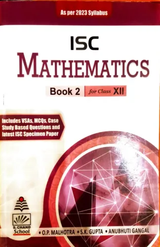 ISC Mathematics Book 2 for Class 12 (S Chand)