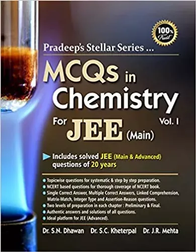 Pradeep's Stellar Series-MCQs In Chemistry For Jee (Main): Vol. 1, 2021 Paperback – 16 February 2021