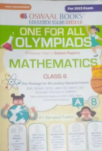 One For All Olympiads Cbse Mathematics- 6 (sol Papers) 2023