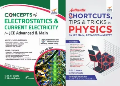 Concepts in Electricity with Shortcuts Problem Solving Techniques in Physics for JEE Main & Advanced-Set of 2 Books