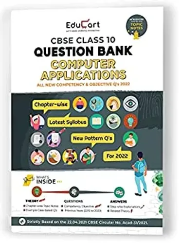 Educart CBSE Computer Applications Class 10 Question Bank 