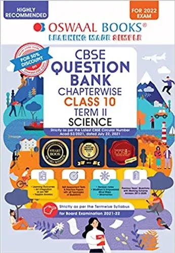 Oswaal CBSE Question Bank Chapterwise For Term 2, Class 10, Science (For 2022 Exam) Paperback