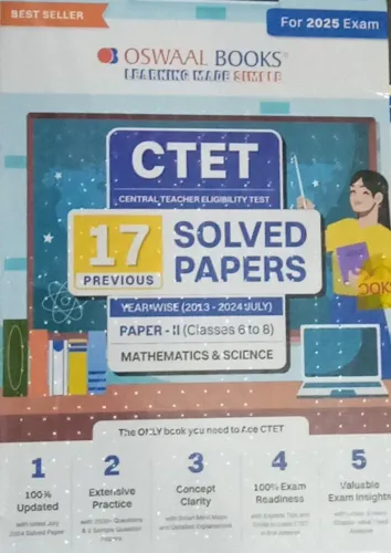 Ctet 17 Previous Years Solved (2013-2024) Paper-2 (class 6-8) Mathe & Science