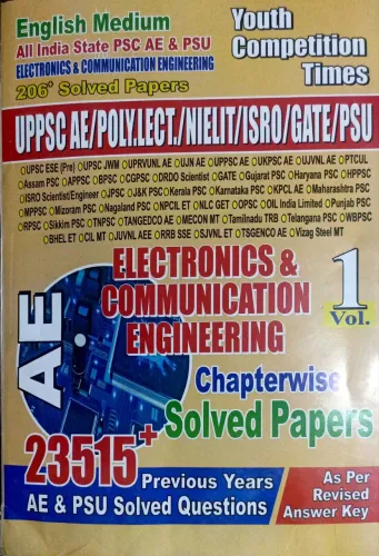 Ae Electronics & Comm. Engineering Chapter wise Solved Paper  Vol-1 23515+ Solved Paper Chapter wise