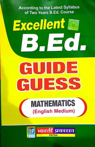 Excellent B.Ed GUIDE GUESS MATHEMATICS (English Medium)