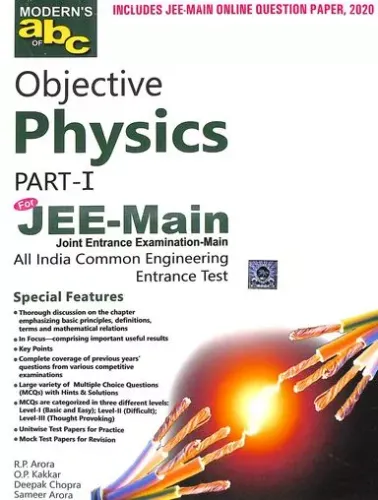 Moderns Abc Of Objective Physics Jee Main All India Common Engineering Entrance Test Set Of 2 Vols