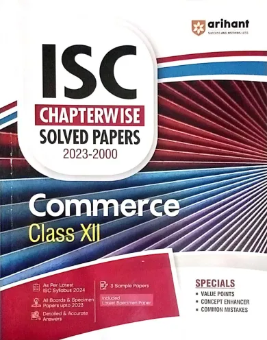 ISC Chapter wise Solved Papers Commerce-12