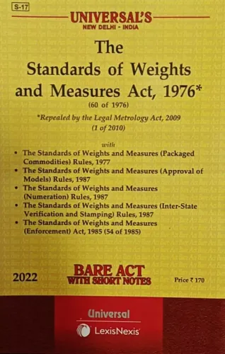 Standards Act Of Weight And Measures Act 1976 With Allied Rules And Act 1985