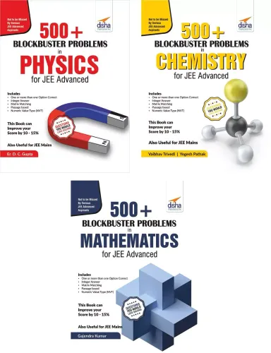 1500+ Blockbuster Problems in Physics, Chemistry & Mathematics for JEE Advanced-set of 3 Books