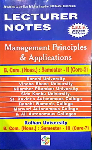 Lecturer Notes Management Principles & Applications (Sem-2, Core-3)