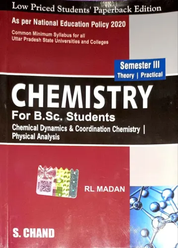 Chemistry For B.sc3. Students Semester-3