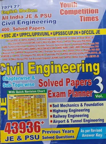 JE Civil Engineering Solved Paper Vol.-3 (43936+)