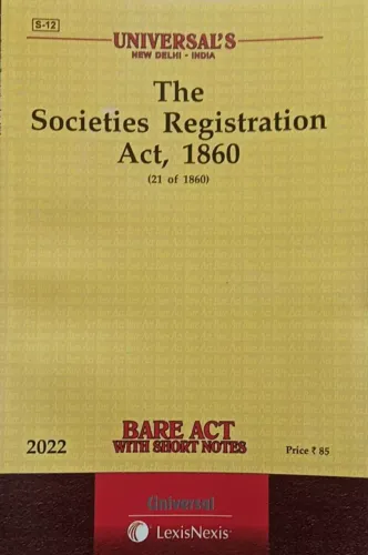 Societies Registration Act 1860 With State Amendments