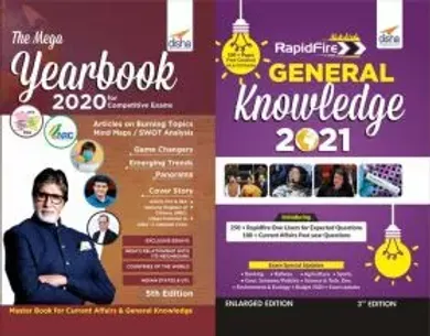 The Mega Yearbook 2020 with Rapid General Knowledge 2021 Combo for UPSC/ State PCS/ SSC/ Banking/ BBA/ MBA/ Railways/ Defence/ Insurance-Set of 2 Books