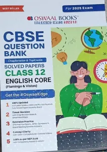 CBSE Question Bank Solved Papers English Core Class 12(2024-2025) Latest Edition 2024