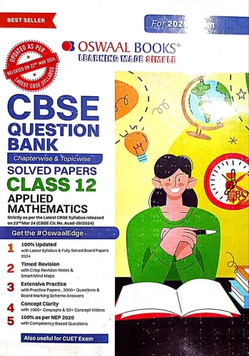 Cbse Question Bank Solved Papers Applied Math-12(2024-2025)