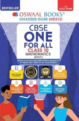 Oswaal CBSE One for All, Mathematics (Basic), Class 10 [Combined & Updated for Term 1 & 2]