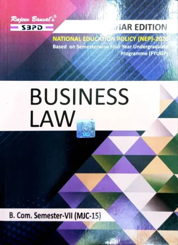 Business Law B. Com. 7th Sem (BCHRM-MJC-15) Syllabus According to NEP