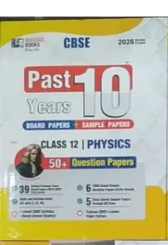 Cbse Past 10 Years Question Papers Physics-12