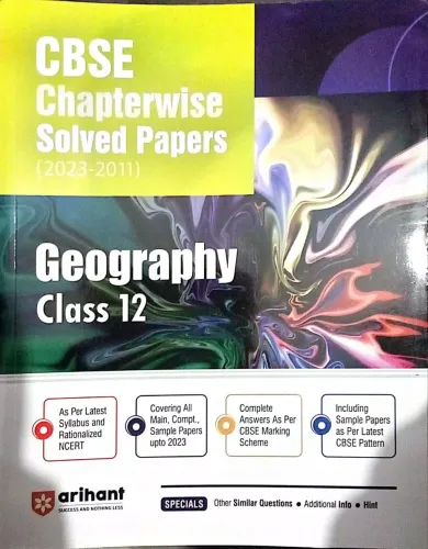 Cbse Chapterwise Solved Papers Geography Class - 12