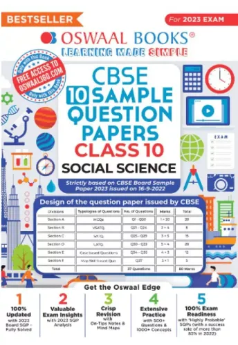 CBSE 10 Sample Question Papers Social Science for Class 10 for 2023 Exam