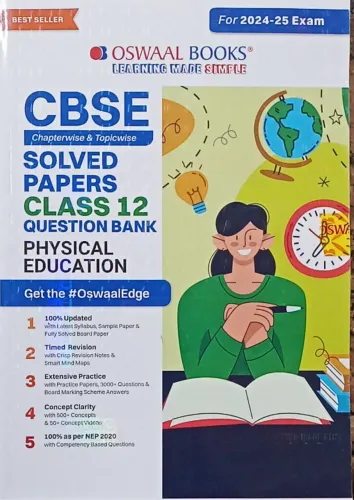 Cbse Question Bank Solved Papers Physical Education-12(2024-2025) |Latest Edition