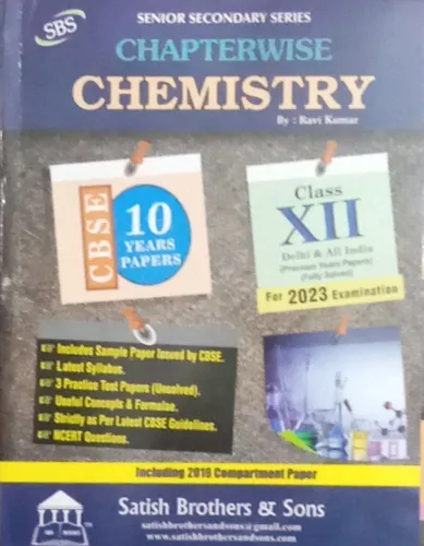 10 Year CBSE Chapterwise Chemistery -12