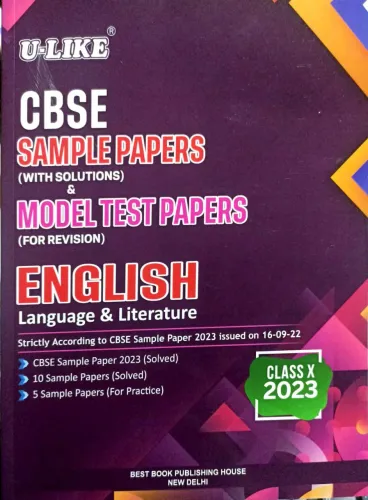 Cbse Sample Papers English Lang. & Lit.-10