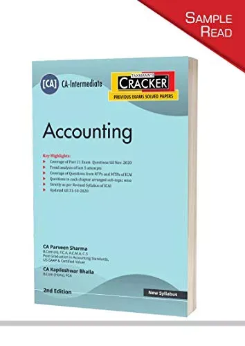 Taxmann's Combo for CA Intermediate 2021 Exams – Paper 1 | Accounting | Text-Book and CRACKER | 2021 Edition | Set of 2 Books