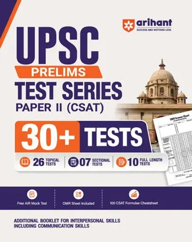 UPSC IAS Prelims 2027 CSAT (General Studies Paper II) Test Series | 30+ Tests with 26 Topical Tests, 7 Sectional Tests & 10 Full-Length Mock Tests | OMR Sheets, AIR Mock Test & 100 Trending Topics