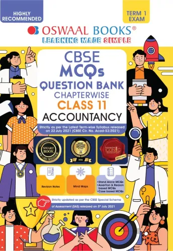 Oswaal CBSE MCQs Question Bank Chapterwise & Topicwise For Term-I, Class 11, Accountancy (With the largest MCQ Question Pool for 2021-22 Exam)