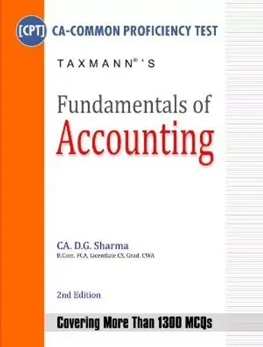 Fundamentals of Accounting (CA-CPT) By CA DG Sharma