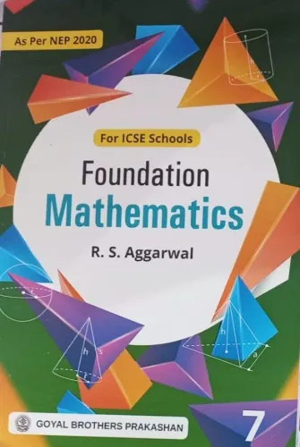 ICSE Foundation Mathematics for class 7 Latest Edition 2024