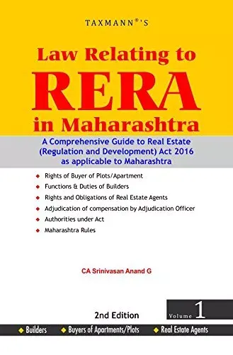 Law Relating to RERA in Maharashtra with Maharashtra RERA Check Lists for Buyers/Builders/Real Estate Agents (Set of 2 Volumes)