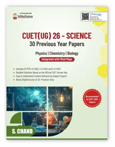 CUET (UG) 2026 Science : 30 PYP Previous Year Papers | Physics + Chemistry + Biology PCB (9789373595849) - Hitbullseye