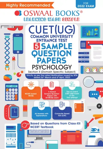 Oswaal NTA CUET (UG) 10 Sample Question Papers, Psychology (Entrance Exam Preparation Book 2022)