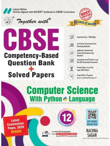 Together with CBSE Question Bank Class 12 Computer Science with Python Language 2026-27| With Fully Solved PYQs, CFPQs, Practice Papers  & Latest board examination paper 2026 (CBSE)