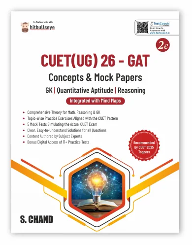 CUET UG 2026 GAT 2e (Concepts & Mock Papers) GK + Quantitative Aptitude + Reasoning (9789373596389) - Hitbullseye