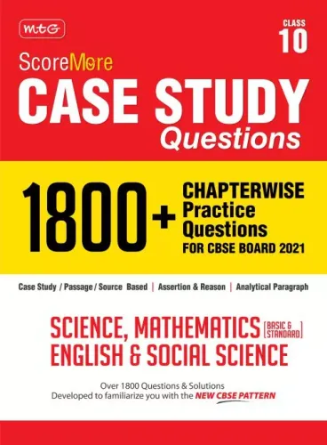 ScoreMore Case Study 1800+ Chapterwise Practice Questions for CBSE Science, Math, English & Social Science for Class 10