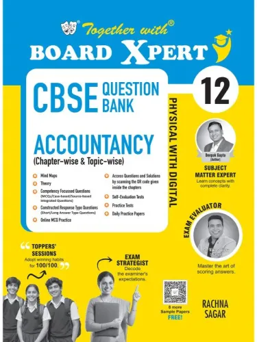 Together with Board Xpert CBSE Question Bank Class 12 Accountancy 2026-27 | Physical with Digital | Exclusive QR for Extra Mock Drills & Self-Evaluation Tests | PYQs & Competency-Based Questions (CBSE)