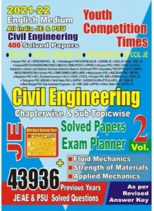 JE Civil Engineering Chapter-Wise Solved Papers/Exam Planner Vol 2 With Formula Chart  (Paperback, Youth Experts)